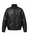 Leather Bomber Jacket