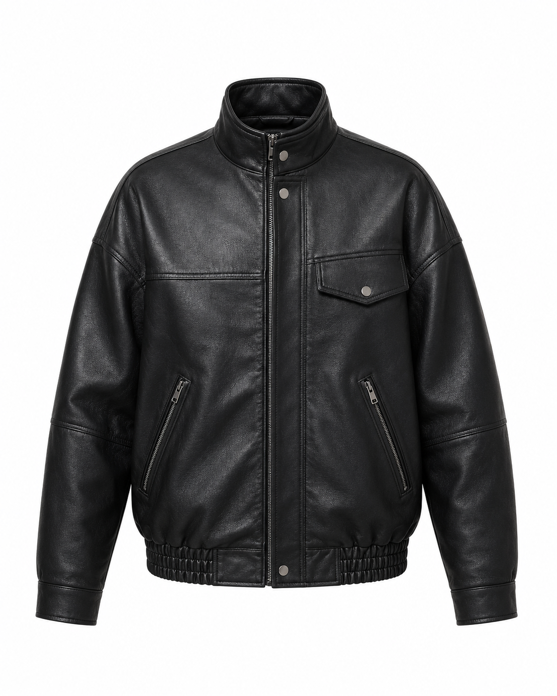 皮革飞行员夹克 Leather Bomber Jacket