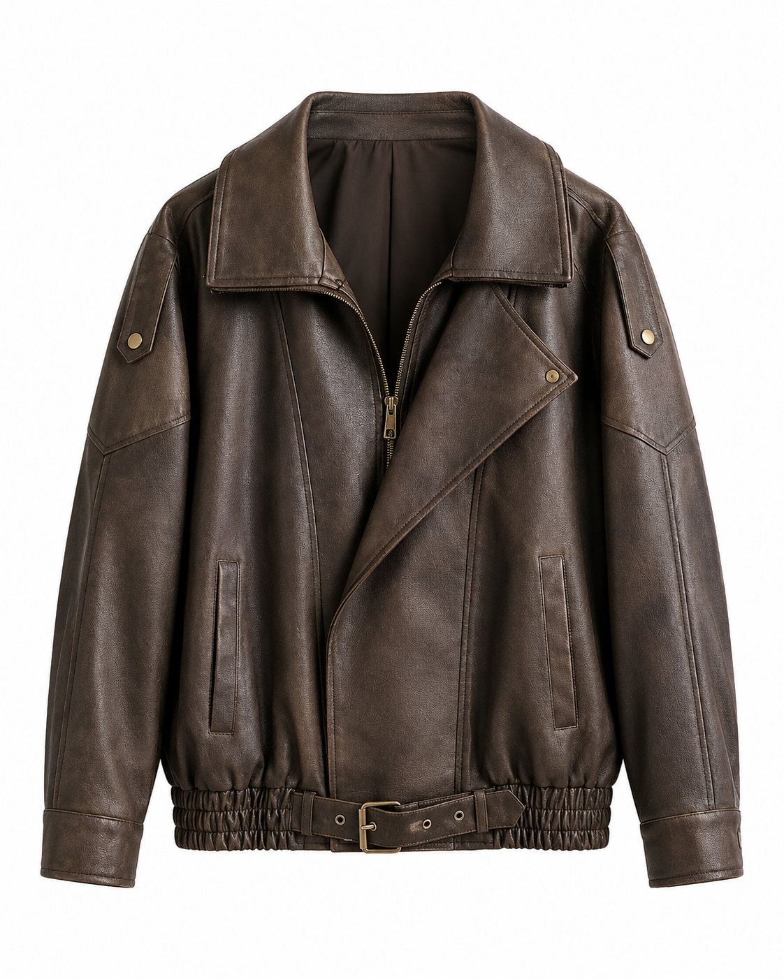 Belted Biker Jacket